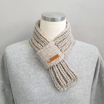 너음 목도리 뜨기 DIY 패키지, 1개, 1415 연베이지