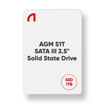 앱코 AGM S1T 2.5인치 SATA3 내장 SSD 1TB, 1