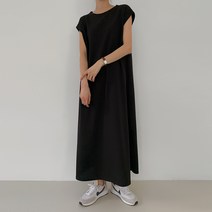 바블링브룩 여성용 루즈핏 데일리 나시 롱 원피스