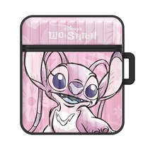 디즈니 스티치 파스텔 에어팟1 케이스 + 키링, 핑크