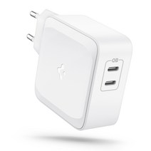 슈피겐 GaN 70W C타입 2포트 고속 충전기 어댑터 맥북 호환 PE2007KR, 화이트, 1개