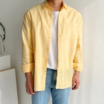 머시따 남성용 린넨 포켓 젠틀셔츠