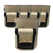 부직포 그로우백 화분 대형 5p, 베이지