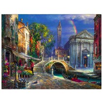 케이엠엘리 3D 사각 보석십자수 DIY 40 x 30 cm, 베네치아, 1개