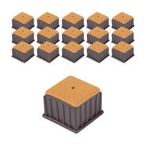 체어서퍼 의자발커버 정사각 XS, 브라운, 16개