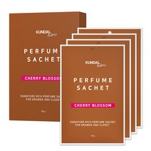 쿤달 시그니처 퍼퓸 옷장 방향제 본품 체리블라썸향, 20g, 4개