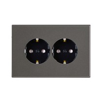 제일ELC 가로형 2구 콘센트 마그네슘, 1개