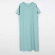오키 여성용 로즈 나팔 소매 지짐이 원피스
