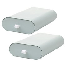 마켓플랜 마카롱 슬라이딩 서랍 대 2p + 접착테이프 2p, 민트