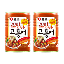 샘표 조림전용 고등어 통조림, 400g, 2개