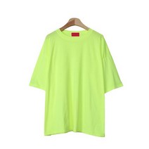 여성용 라라온 멜로우 박시 루즈핏 반팔 티셔츠