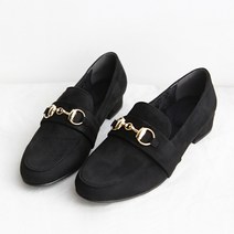 가이아슈 여성용 홀스빗 기모 로퍼 3cm