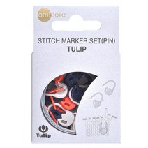 튤립 아미꼬레 단수링 핀 세트 AC-032, 네이비 + 화이트 + 오렌지, 1세트