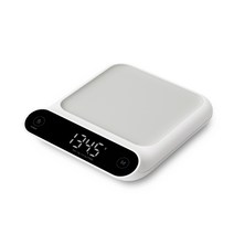 무아스 모던스퀘어 주방용 전자저울, 102326, 화이트