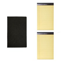 페이퍼랩 패드폴리오 Mini + 리갈패드 Mini 50p x 2p, 블랙(패드폴리오),랜덤발송(리갈패드), 1세트