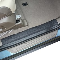 돌비웨이 스크래치 오염방지 도어스텝커버 1열 + 2열 세트 카니발4세대 7/9/11인승, 회색, 1세트