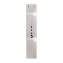 고정문 디자인문패 슬림실버바 실버유광 M, FIXED, 1개