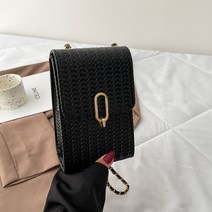 라온투유 패턴 미니 휴대폰 크로스백