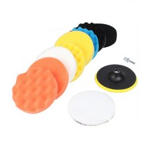 브로픽 전동드릴 광택패드 11종 세트 12.5cm, 혼합색상, 1세트