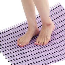컴포리빙 욕실 매트 점보형 120 x 150cm, 퍼플, 1개