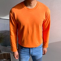 머시따 남성용 특양면 라운드 긴팔티