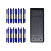 동아 애니 볼펜 1.0mm 24p + 매표화학 펜접시 C형, 블루, 1세트