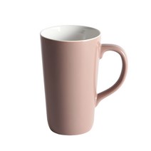 세븐키친 도자기 롱 머그 500ml, 브라운, 1개