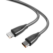 morac 스핑 메탈 USB C타입-라이트닝 8핀 PD 고속충전 케이블, 모락 스핑 메탈 Cto8 케이블, 1개