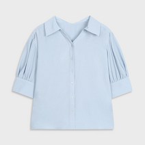 미쏘 소매 볼륨 블라우스