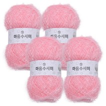 브랜드얀 마음 수세미 뜨개실 4p, 8 누디핏