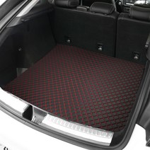 지엠지모터스 퀼팅 가죽 트렁크매트 풀세트, 벤츠 SUV gle W166 2016~2019년, 레드, 벤츠