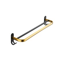 모나코올리브 메탈라인 타월걸이 40cm, 골드블랙, 1개