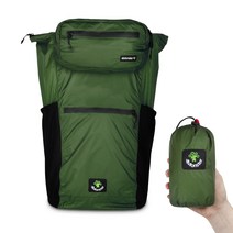 4몬스터 올인원 폴딩 초경량 백팩 32L, 헌터그린
