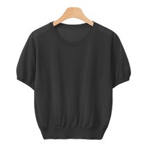 레몬소울 여성용 리링 썸머 니트 반팔티