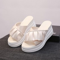 여성용 하이 웨지힐 슬리퍼 GH35_RD_982