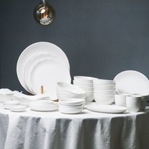 백자 4인 홈 식기세트 32p, 13종, 화이트