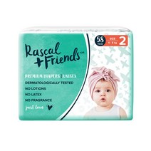 라스칼프렌즈 밴드형 기저귀 유아동 소형 2단계(4~8kg), 58매