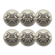 고급 코트 가디건 금속단추 마이칸 23mm, 6개, 은니
