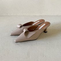 슈가펀 여성용 노멜 꼬임 슬림 뮬 힐 5cm