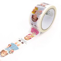 아프로캣 페이퍼돌메이트 박스테이프 ver 2 48mm x 40m, 혼합색상, 1개
