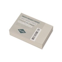 모노라이크 컬러 그리드 인덱스카드 102 x 152 mm 100매, GRAY, 1개
