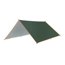 캠핑 타프 300 x 500 mm, 그린(타프), 랜덤발송(파우치), 1개