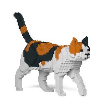 제카 프리미엄 나노블럭 걷는 턱시도 고양이 Tuxedo Cat 02S, 혼합색상