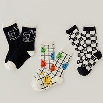 우주아이 아동용 스마일체스 양말 3종 세트