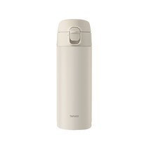 타푸코 슬림라인 원터치 스텐레스 텀블러, 크림베이지, 350ml