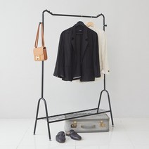 정리인홈 드레스린 스탠드 행거, 블랙