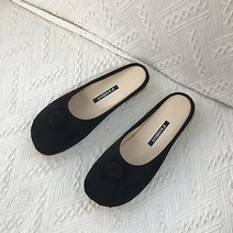 심플하고 깜찍한 요정 단추 단화 플랫슈즈