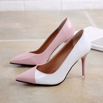 안다로미 투컬러 구두 9cm