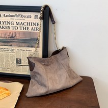 윈윈컴퍼니 여성용 패션 스웨이드 체인 숄더백 YT_RC1786