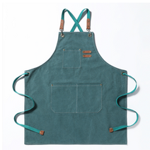 스포비젼 다용도 캔버스 작업복 앞치마, 에메랄드